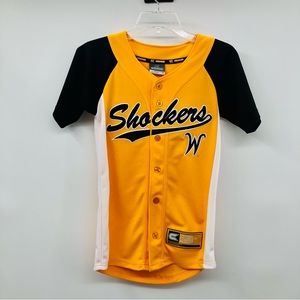 Colosseum Wichita State Shockers Baseball Jersey Boys (6-7) XS NEW
